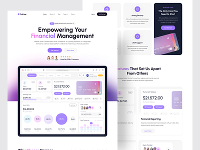 Corporate Finance Saas Landing page ai dashboard design finance fintech landing page minimal saas saas landing page saas product saas website trending ui ux web web design web3 website