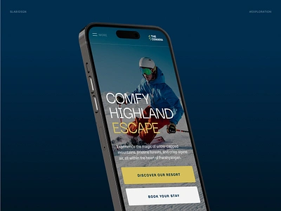 Exploration - The Cemara Resort Mobile Version appinterface design designshowcase minimalistdesign mobile app mobileappdesign ui ui ux wintertheme