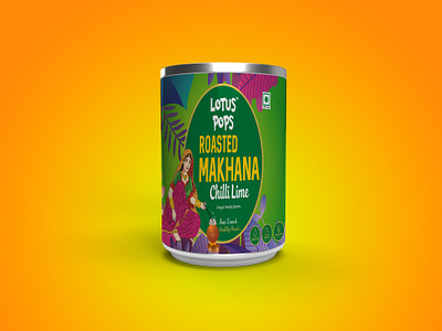 Chilli Lime Roasted Makhana Label Design box design fox nuts fox nuts label design fox nuts packaging fox nuts packaging design fox nuts pouch design indian makhana label design logo design makahan packaging makhana makhana box design makhana label design makhana packaging design makhana pouch design pouch design