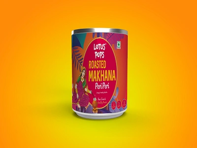 Peri Peri Roasted Makhana Label Design box design brand design branding fox nuts branding fox nuts packaging indian fox nuts indian makhana label design logo design makhana branding makhana packaging mockup mockup design pouch design product design roasted fox nuts roasted fox nuts flavors roasted makhana roasted makhana flavors