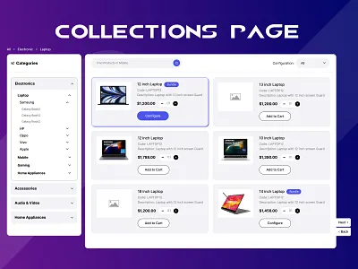 Collection Page UI , Categories Filter branding collection page filters graphic design ui uiux design