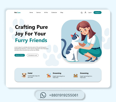 Pet Care || Pet Landing Page Design cat ui cat ui design design dog care landing page dog care ui dog ui design landing page pet care pet care landing page pet care landing page design pet care ui pet care ui design pet ui ui ui ux ui ux design