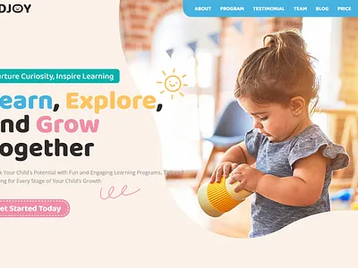 Kidjoy - Education, Retail & E-Commerce Website Template child education kids template web design webflow