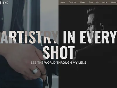 Photo-Lens - Portfolio & Agency Website Template photography portfolio template web design webflow