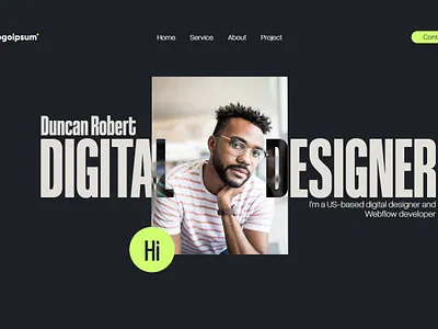 DigiPorto - Dark - Portfolio & Agency Website Template agency freelancer portfolio web design webflow