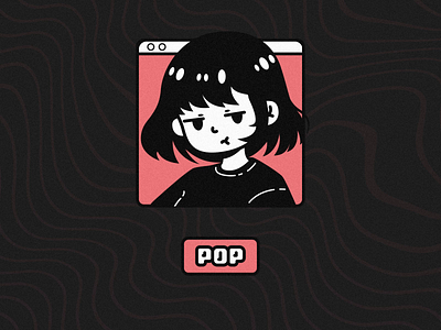 POP! // Motion Assignment 2 2d character adobe adorable aesthetic after effects casual creative design cute funny illustrator minimalist mograph monochrome pink silly simple animation transition two tone vector illustration