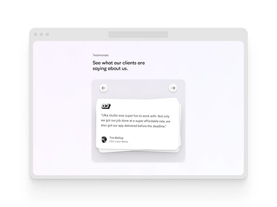 Testimonials feedback testimonials ui web design