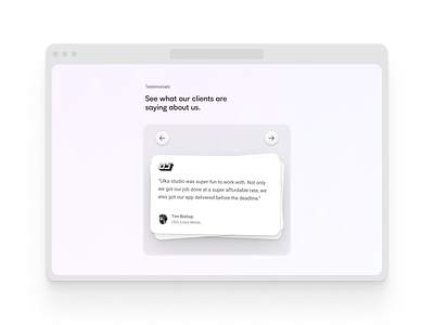 Testimonials feedback testimonials ui web design