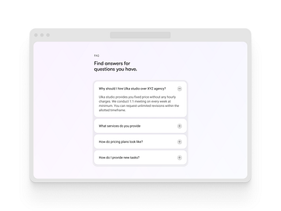 FAQ Section faq faq section faq ui design frequently asked question ui web design