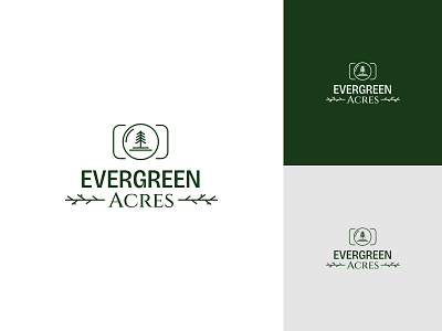 Logo & Brand Design- Evergreen Acres brandidentity branding foecht logo logodesign photographerbranding photographerlogo photographydestination photographylogo weddingphotographerlogo weddingplace