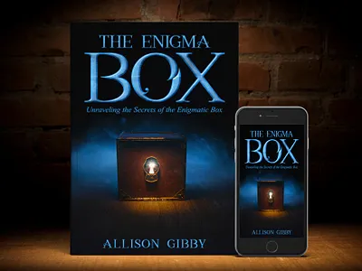 The Enigma Box 3d book mockup book book cover book cover art book cover design book cover mockup book design design ebook ebook cover epic book covers epic bookcovers epic covers graphic design illustration mystery book cover paperback professional book cover the enigma box ui