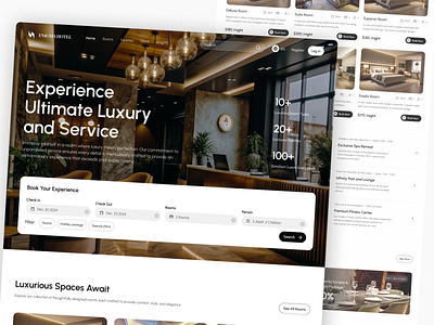 Hotel Booking Website apart booking check in clean hotel landing page landing page design luxury minimalits receiptionist room travel traveling ui ui ux web web app web design website website design