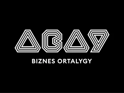 Abay — business center. branding business centre identity lines logo logotype rhythm