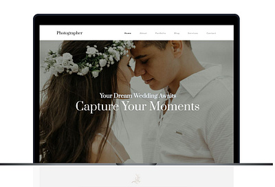 Photographer Portfolio Design ui uiux