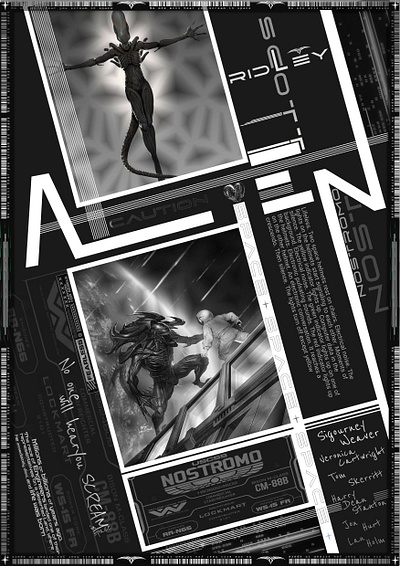 Плакат. AlieN graphic design