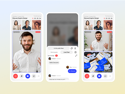 MeetOn - Video Conference Desktop App UI Kit ai assisten calendar conference dark mode discuss dpopstudio invite people livechat meet meeting meeton schedule setting share screen