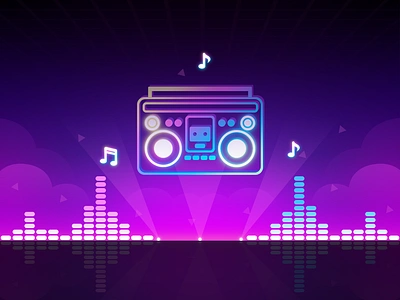 Beat Smash 3D: Home BG 4 background game game background game illustration game landscape illustration landscape music music background music game music wave neon neon style piano piano game radio retro ui