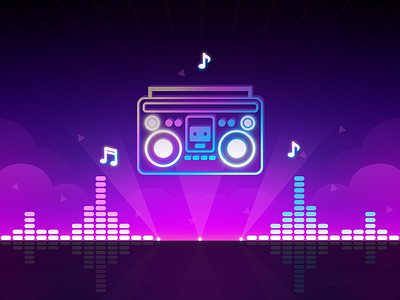 Beat Smash 3D: Home BG 4 background game game background game illustration game landscape illustration landscape music music background music game music wave neon neon style piano piano game radio retro ui