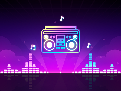 Beat Smash 3D: Home BG 4 background game game background game illustration game landscape illustration landscape music music background music game music wave neon neon style piano piano game radio retro ui