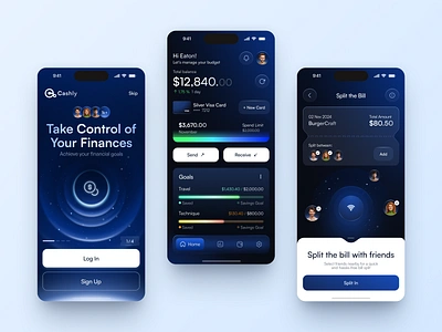 Cashly - Mobile For Finance app app design app ui design design finance app design graphic design interface ios app iphone app mobile design mobile ui service startup ui uiux ux