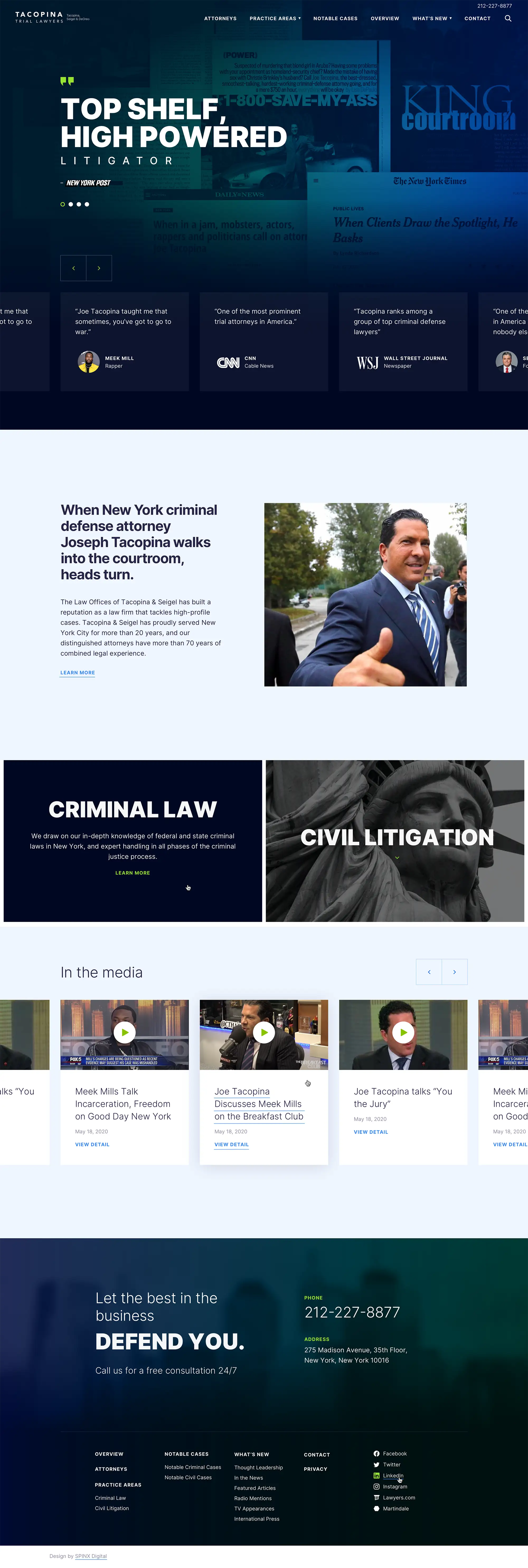 Tacopina Website Redesign & Development animation branding ui ux webdesign website website design
