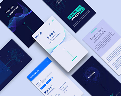 PWRUP | Find the Unexpected branding graphic design ui