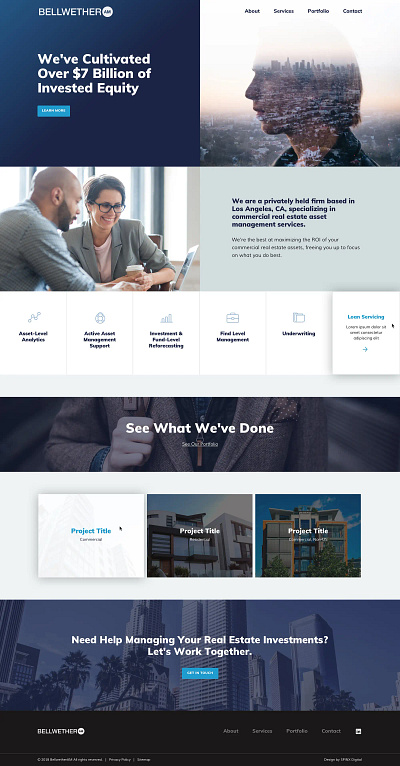 Bellwether Asset Management Website Design + Development branding design graphic design illustration logo ui ux webdesign website website design