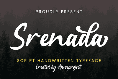 Srenada - Script Handwritten Typeface photography