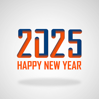 HAPPY NEW YEAR 2025 DESIGN 2025 logo 2025 year logo branding calendar colorfull design free design graphic design happy new year 2025 illustration logo logo design new trend new year new year brandiing new year logo orange logo trendy design typography vector