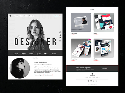 Modern Minimalist Portfolio UI/UX Design branding creativedesign designinspiration interactiondesign minimalistdesign mobiledesign moderndesign portfoliodesign responsivedesign ui uiuxdesign userexperience userinterface uxdesign uxui webdesign webportfolio