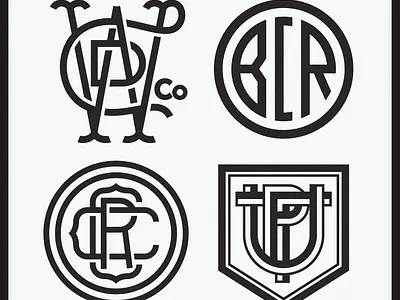 Monogram Flash Sheet artifact bazaar bcr brand design brand logo brand monogram branding ccr cwd flash sheet hand lettering identity design logo designs monogram design monogram ideas monogram logos monograms utp