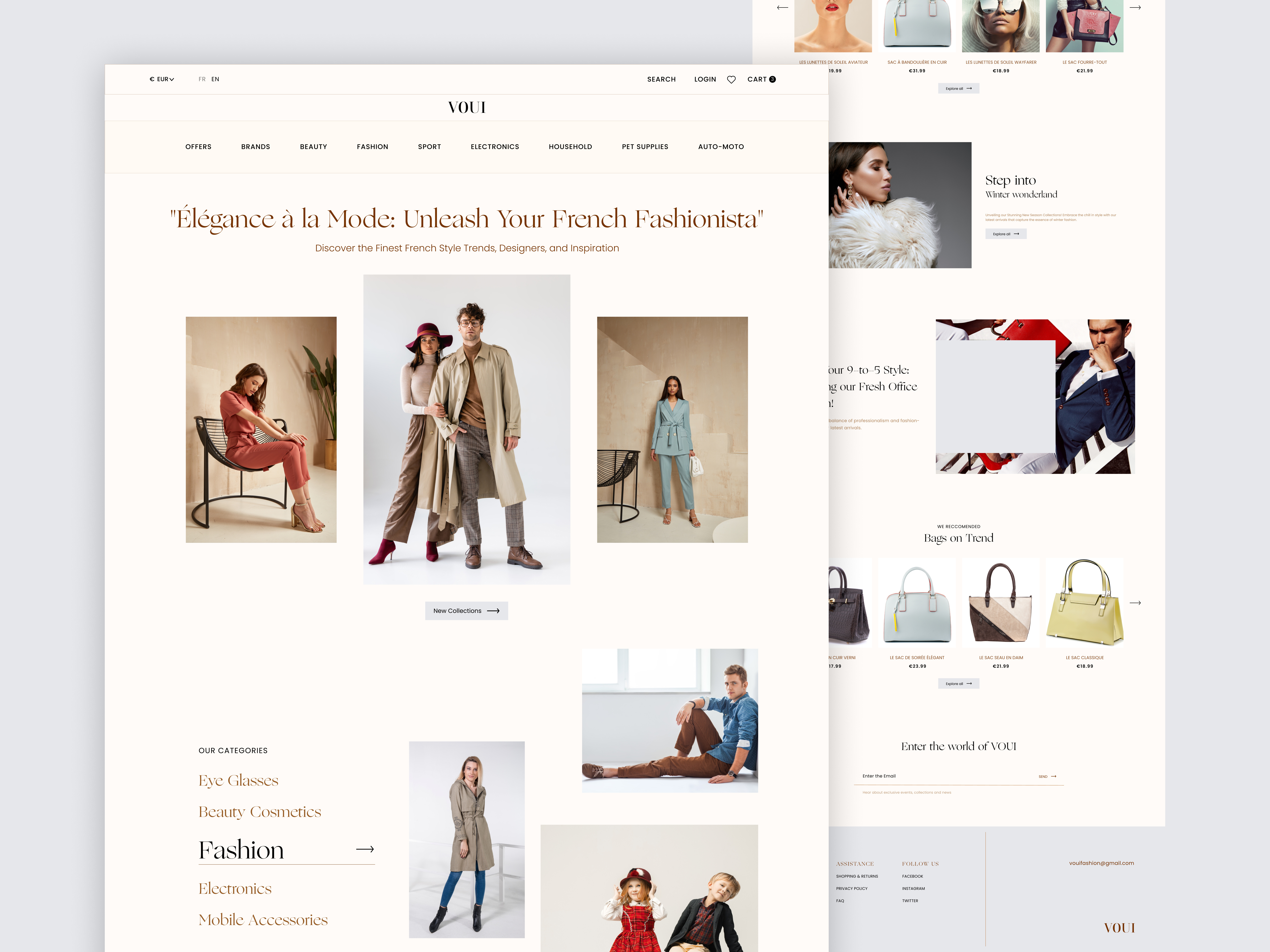 E-Commerce website design e commerce france e commerce webapp e commerce website ecommerce website fashion design fashion webpage fashion website france french fashion fresh fashion website home page landing page landing page ui ui web ui website design website ui