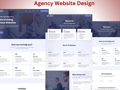 I have designed an agency website for my learning purposes. ui