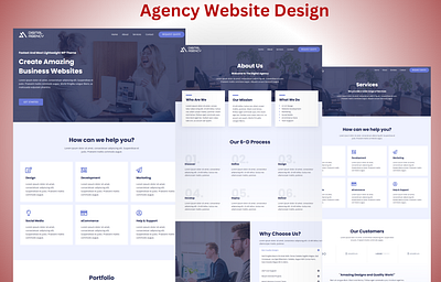 I have designed an agency website for my learning purposes. ui