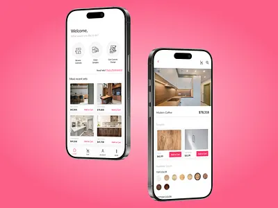 Order kitchen cabinets app app design branding cabinets figma mobile product design ui design ux design uxui