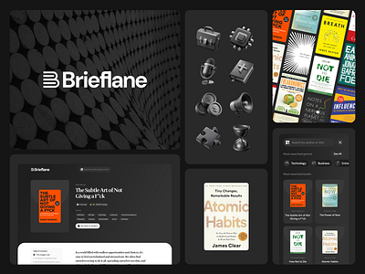 Brieflane Brand books brand branding logo product reading ui website