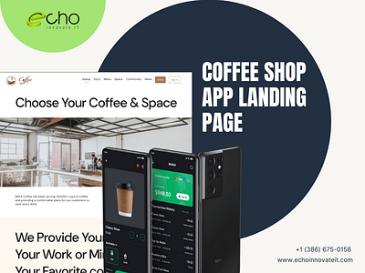 Coffee Shop App Landing Page