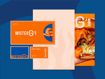 Mister G's Branding and Packaging Design - Restaurant brand identity branding design emblem food graphic design icons label label design logo logo design packaging restaurant