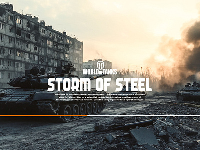 Storm of steel branding figma games gameui graphic design tank uiux wof