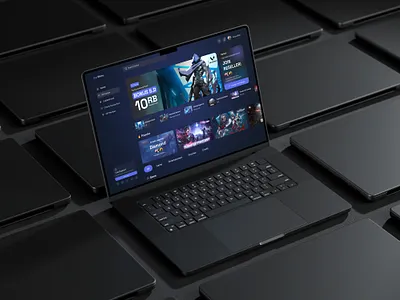 Calioiostore - Top Up Game Landing page (Freebies) darkmode game landing page landing page design top up top up game valorant website website design