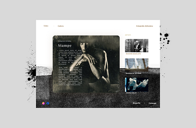 Photography art gallery photography ui ux