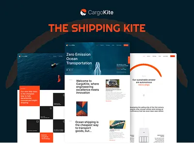 The Shipping Kite Website Mockup mobile app mockup ui uiux website website design