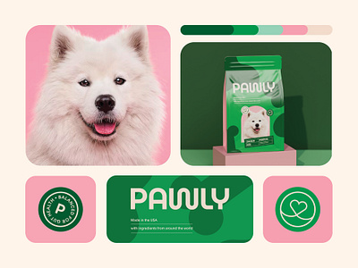 Pawly Branding and Packaging Design - Pet 3d animation branding colors design dog emblem icons label logo logo design logotype packaging packaging design pet branding pets