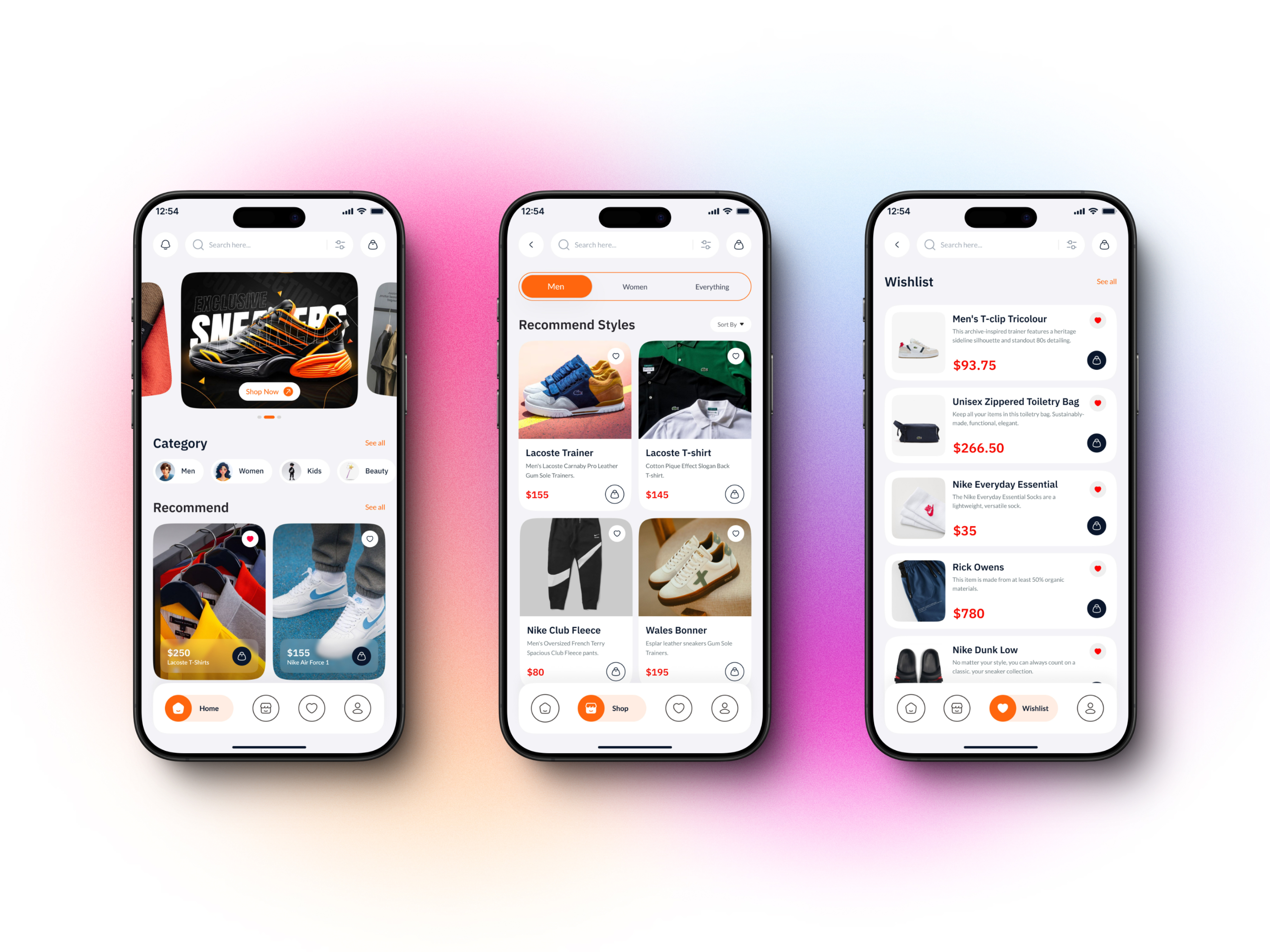 Example of Fashion Mobile App And Development
