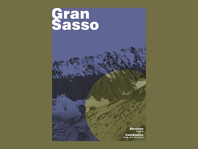 Gran Sasso bold branding design graphic graphic design photography poster art swiss font typography