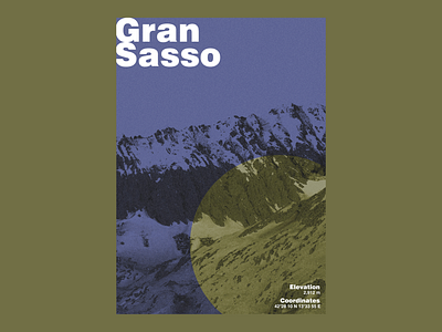 Gran Sasso bold branding design graphic graphic design photography poster art swiss font typography