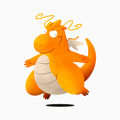 N°0149 ✨️🐉 Dragonite character dracolosse dragon dragonite drawing illustration pokemon sketch