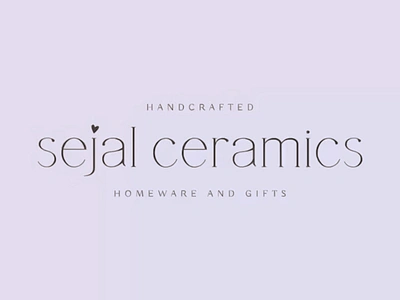 Sejal - Ceramics Branding art branding ceramic ceramic logo creative cups design gradient hand crafted icon identity illustration logo mark minimal porcelain product studio typography vector