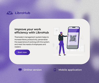 LibroHub Landing Page books design e books graphic landing landing page library reading site ui web design web site