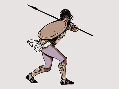 Harmonia de Esquéria art character draw game greek illustration rpg titanquest